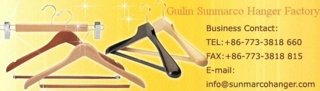 Guilin Sunmarco Hanger Factory - manufacturer of wooden hangers for clothing.  Wood hanger factory in China.