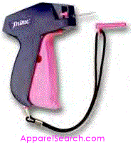 tagging tool (tagging gun) used for attaching price tickets or hangtags to clothes of fashion items