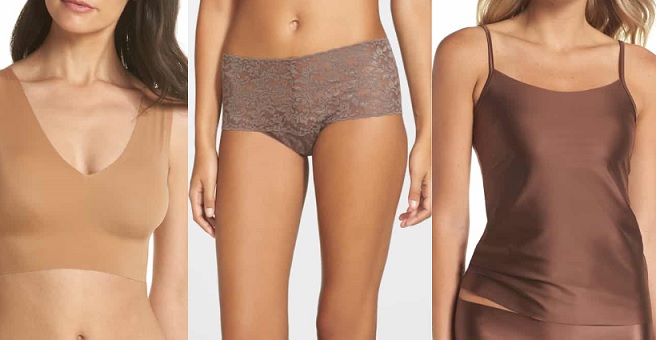 brown women's lingerie
