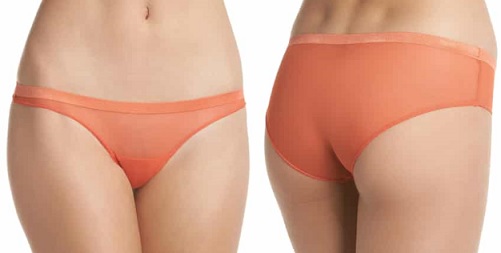 women's organge lingerie panties