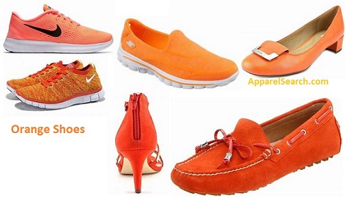 women's orange shoes