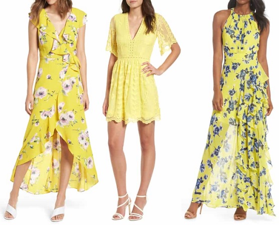 Women's Yellow Dress guide about Yellow Dresses for Ladies