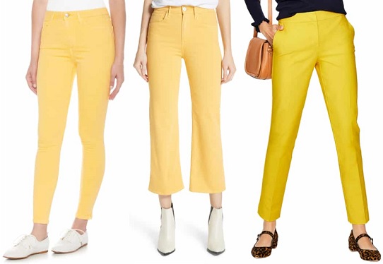 Alice + Olivia Paulette High Waist Neon Pant in Yellow | Lyst