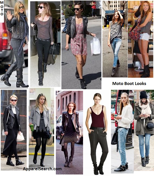 moto boots outfits