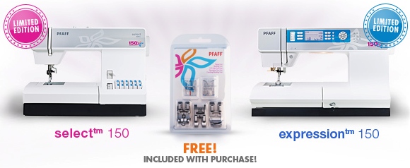 PFAFF 150 Year Anniversary Limited Edition Sewing Machines